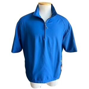 NEW! Nike Golf blue short sleeve quarterzip jacket Size L